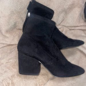 Suede booties in great used condition